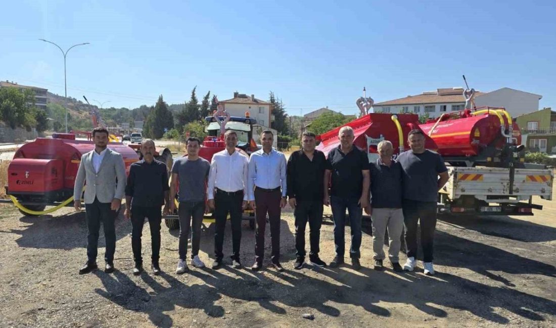 Bilecik’te orman yangınlara karşı temin edilen yangın söndürme tankerleri, köylere