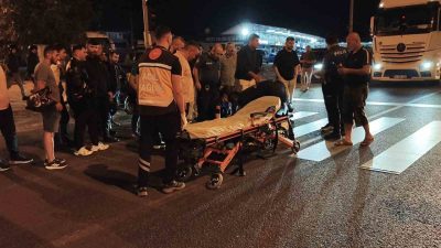 Düzce’de yola aniden fırlayan yayaya, motosiklet çarptı. Kazada 1 kişi