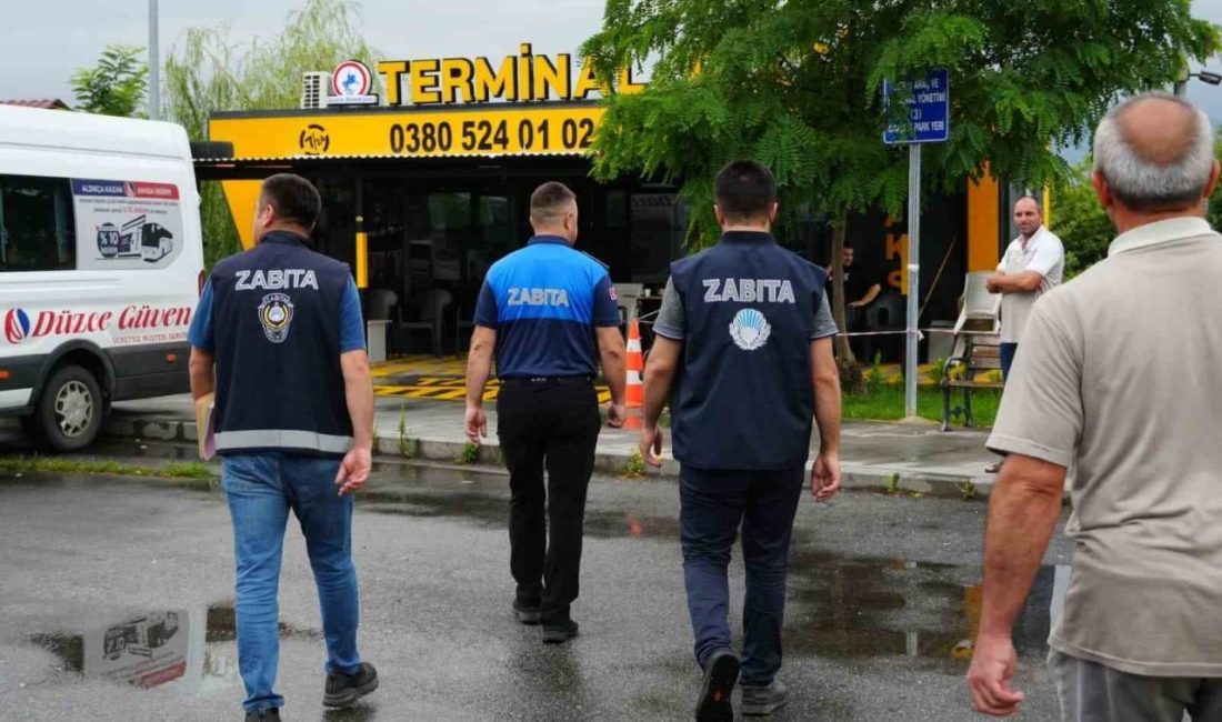 Düzce Belediyesi Zabıta Müdürlüğü, İl Sağlık Müdürlüğü işbirliğinde şehirlerarası otobüs