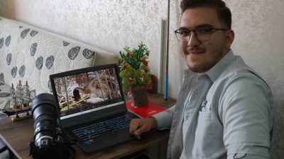 Bolu’da 13 yaşında doğaya merakıyla fotoğrafçılık yapmaya başlayan 17 yaşındaki