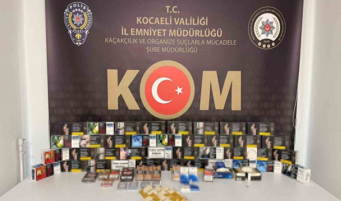 Kocaeli’de polis ekiplerince 6 iş yerinde yapılan operasyonda 6 bin