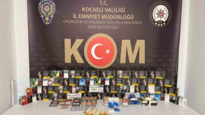 Kocaeli’de polis ekiplerince 6 iş yerinde yapılan operasyonda 6 bin