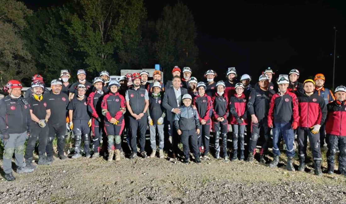 DÜZCE(İHA) – Düzce’de arama kurtarma ekiplerinin orta seviye akreditasyon sınavına