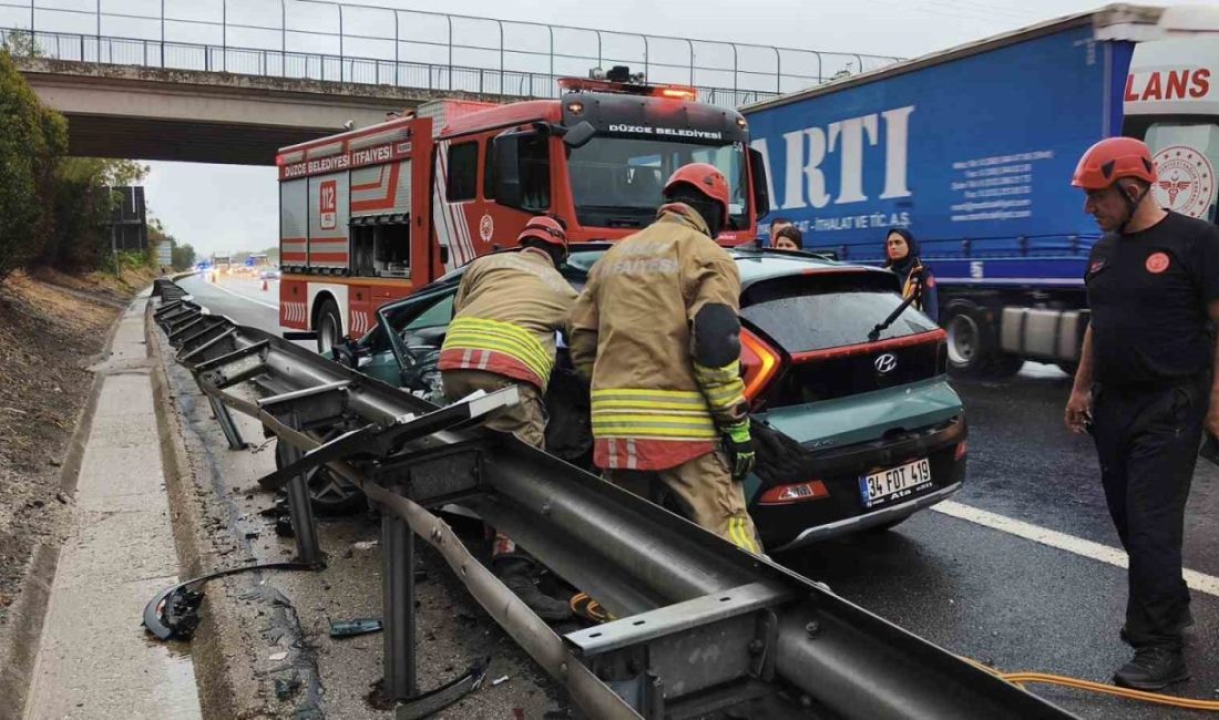 Anadolu otoyolunda meydana gelen trafik kazasında 5 kişi yaralandı. Kazada