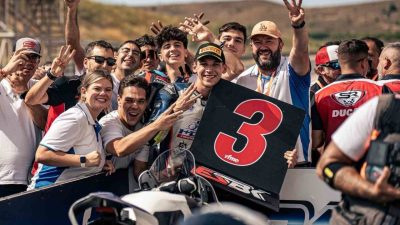 Başiskeleli milli sporcu Kadir Erbay, İspanya Superbike Şampiyonası’nda üçüncü olarak