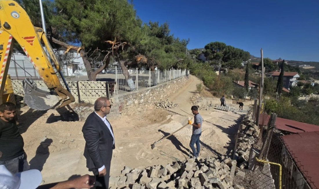 Bilecik’in Bayırköy ilçesinde elektrik hatlarının yer altına alınmasının ardından, bozulan