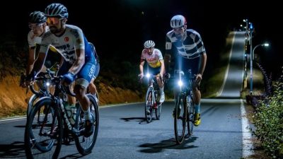 Bilecikli milli bisikletçi Mert Hüner, İstanbul’da gerçekleştirilen NightFondo Gece Yarışı’nda