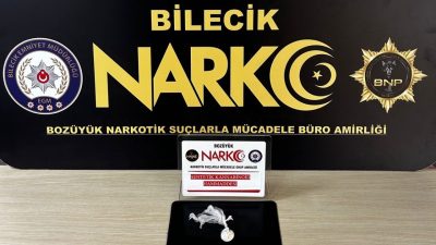Bilecik’te gerçekleşen uyuşturucu operasyonunda bir miktar sentetik kannabinoid maddesi ele