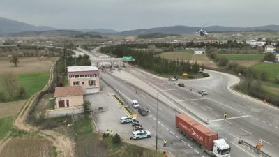 BOLU (İHA) – Bolu İl Jandarma Komutanlığı ekipleri, cayrokopter destekli