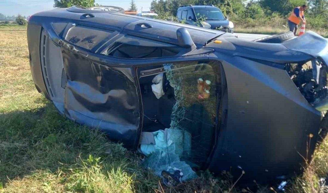 Bolu-Mudurnu kara yolunda meydana gelen trafik kazasında, kontrolden çıkan 14