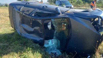 Bolu-Mudurnu kara yolunda meydana gelen trafik kazasında, kontrolden çıkan 14