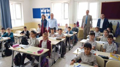 Bozüyük Kaymakamı Adem Öztürk, İlçe Milli Eğitim Müdürü Servet Çetinkaya