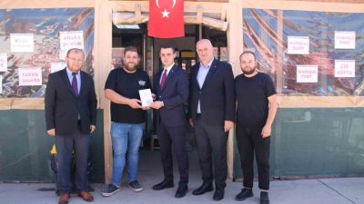 DÜZCE (İHA) – Ahilik Haftası çerçevesinde Çilimli Kaymakamı Furkan Alpay