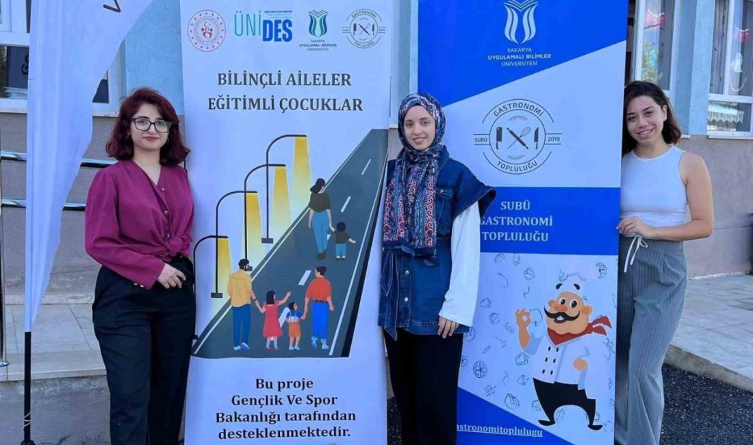 Çocukların eğitimi ve sağlığı için sahadaydılar SUBÜ Gastronomi Topluluğu, ÜNİDES kapsamında desteklenen “Bilinçli Aileler, Eğitimli Çocuklar”