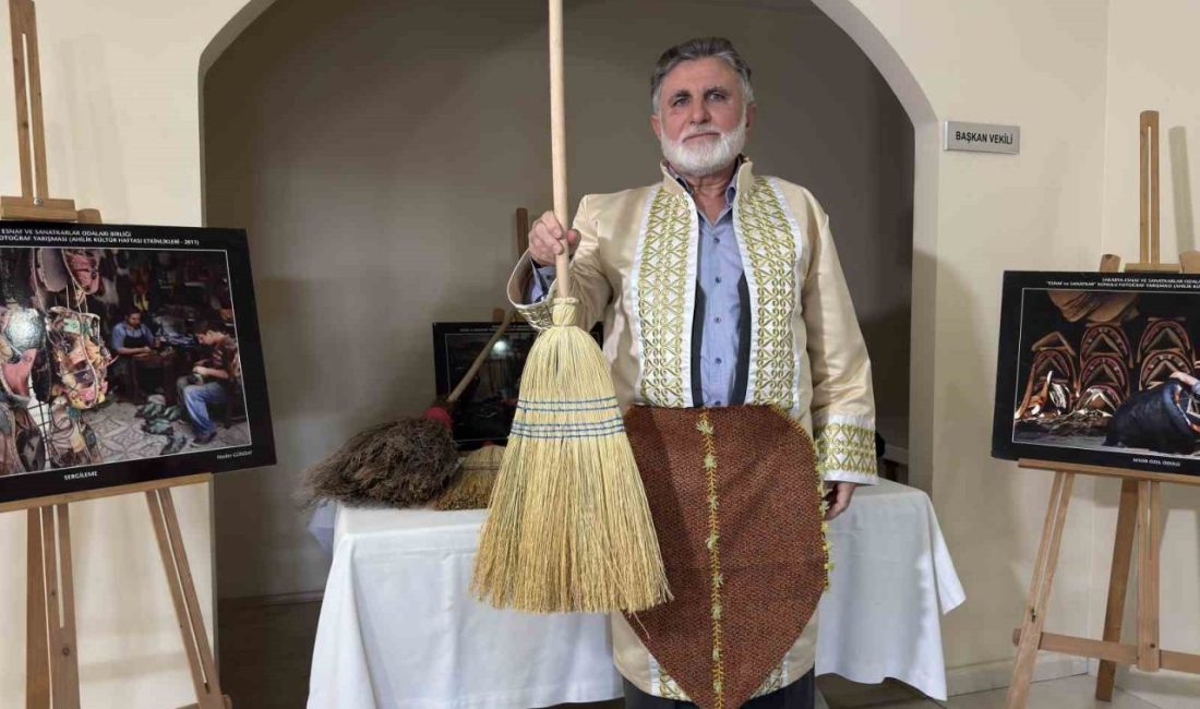 Sakarya’da yarım asrı aşkın süredir el yapımı ot süpürge üreten