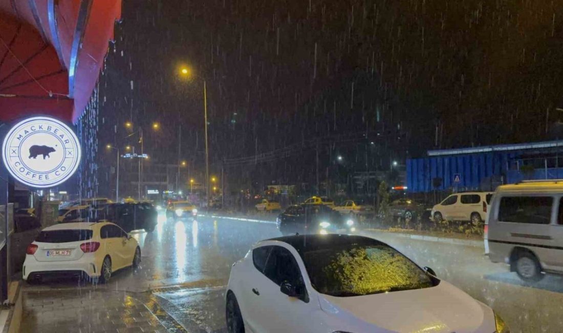 Meteoroloji Genel Müdürlüğü’nden yapılan uyarının ardından Düzce’de sağanak yağış etkili