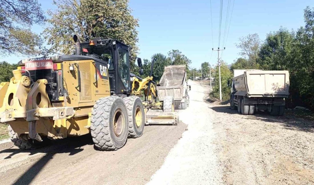 Düzce’de kış ayları öncesinde İl Özel İdaresi ekipleri köy yollarında