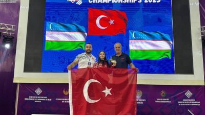 Düzceli milli halterci Şevval İnce, Özbekistan’da düzenlenen 17 Yaş Altı