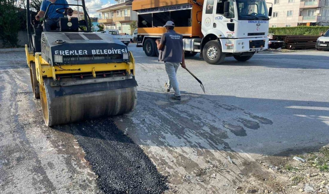 Erenler Belediyesi, ‘Fiber İnternet Hattı’ çalışmalarının tamamlandığı sokaklarda yol bakım