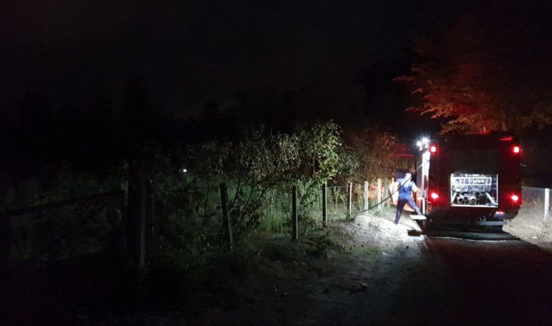 Sakarya’nın Karasu ilçesinde fındıklık bahçesinde yakılan ateş yangına yol açtı.