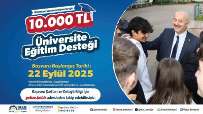 Gebze Belediyesi, üniversiteye ilk kez kayıt yaptıracak öğrencilere sağladığı eğitim