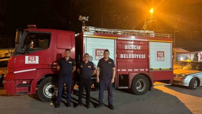 Bilecik’in 2 yakasını birbirine bağlayan Hamsu Köprüsü’nün bir ayağında yaşanan