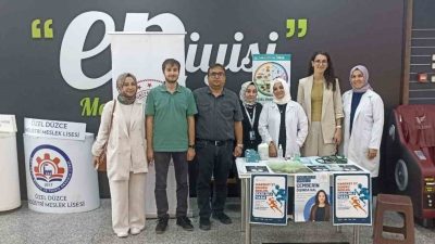 kilo ölçümü yapılarak vatandaşlara sağlıklı beslenme uyarısı yaptı. Düzce’de Dünya