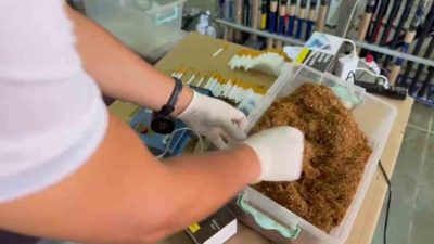 Sakarya’nın Serdivan ilçesinde jandarma ekiplerince gerçekleştirilen operasyonda balık av malzemeleri