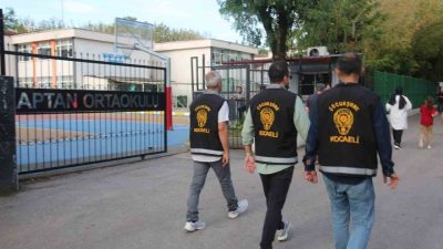 Kocaeli’de narkotik polisleri okul çevrelerini abluka altına aldı. 492 polis