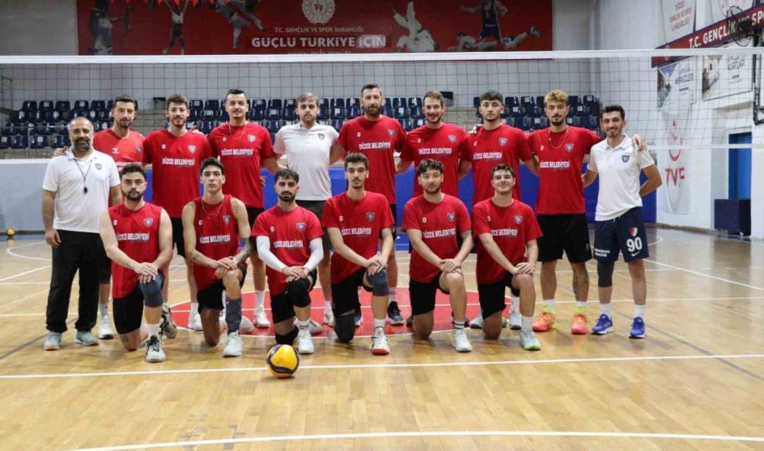 Konuralp beyleri 28 eylüle kilitlendi Türkiye Erkekler Voleybol 1. Ligi’nde mücadele eden Düzce Belediyesi Spor