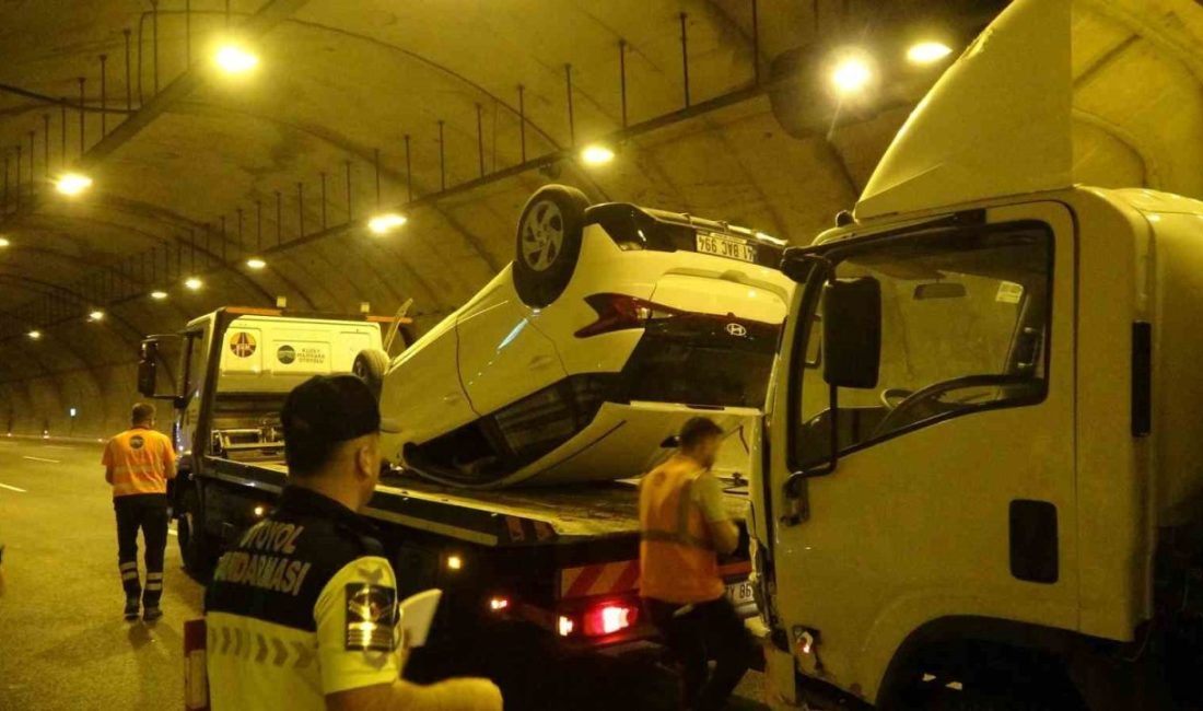 Kuzey Marmara’da otomobil takla attı: 1 yaralı Kuzey Marmara Otoyolu İzmit geçişinde kamyonet ile çarpışan otomobil takla