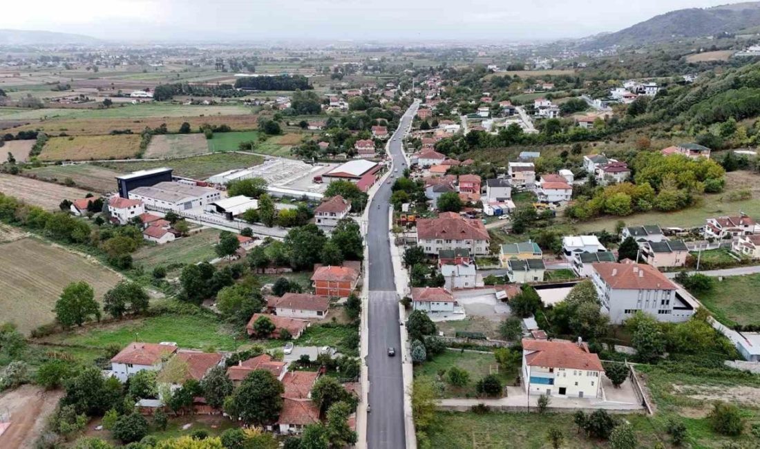 Sakarya Büyükşehir Belediyesi, Serdivan kırsalında kritik bir güzergahı hummalı bir