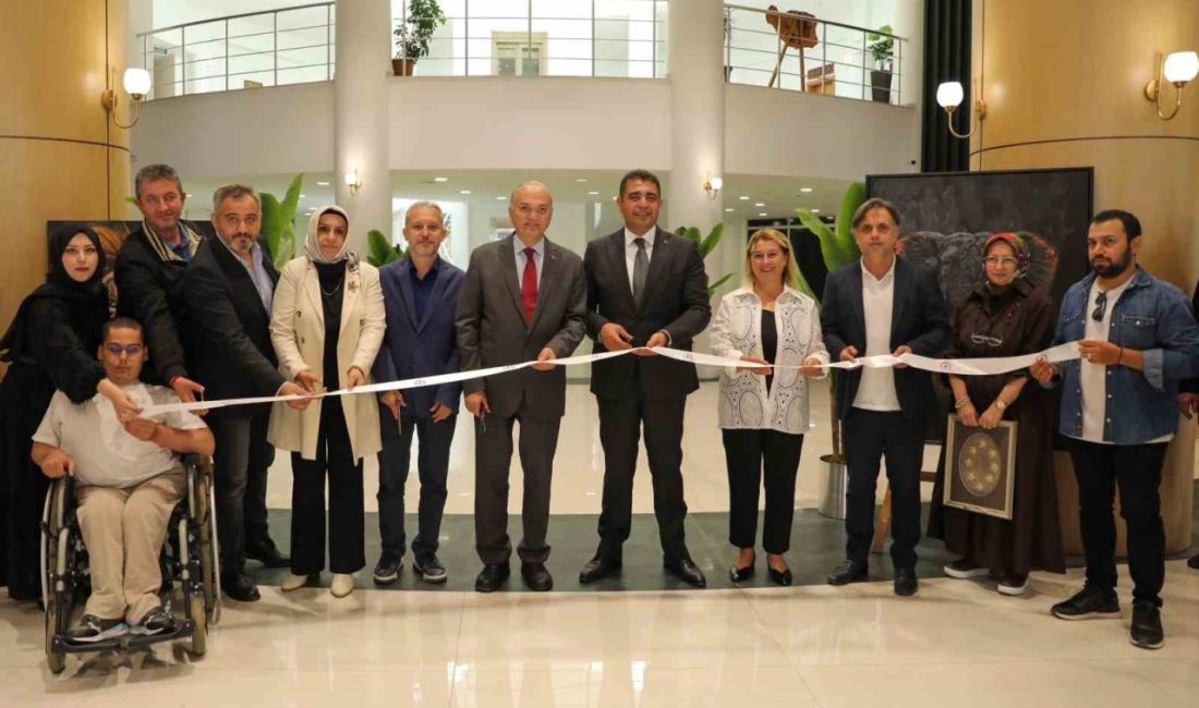 Düzce Belediyesi BELMEK kurslarından faydalanan kursiyerlerin eserleri “Sanat Seninle” temalı