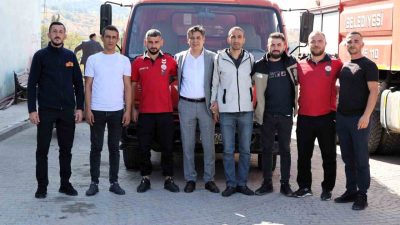 Söğüt Belediye Başkanı Ferhat Durgut, ’İtfaiye Haftası’ dolayısıyla belediye itfaiye