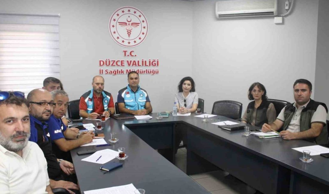 Düzce(İHA) – Düzce’de Türkiye Afet Müdahale Planı (TAMP) kapsamında masa