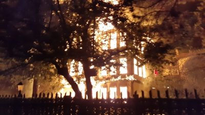 Bolu’nun Mudurnu ilçesinde bulunan 3 katlı tarihi Keyvanlar Konağı’nda çıkan