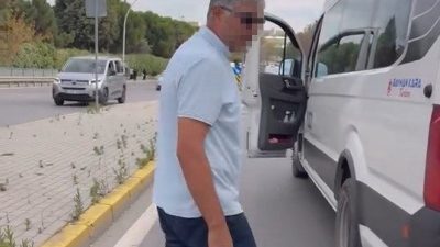 Kocaeli’nin Gebze ilçesinde trafikte tartıştığı sürücünün önünü kesip, “Barındırır mıyım