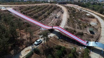 Gebze Belediyesi, Pelitli Bayrak Tepe Mesire Alanı’na Türkiye’nin en büyük