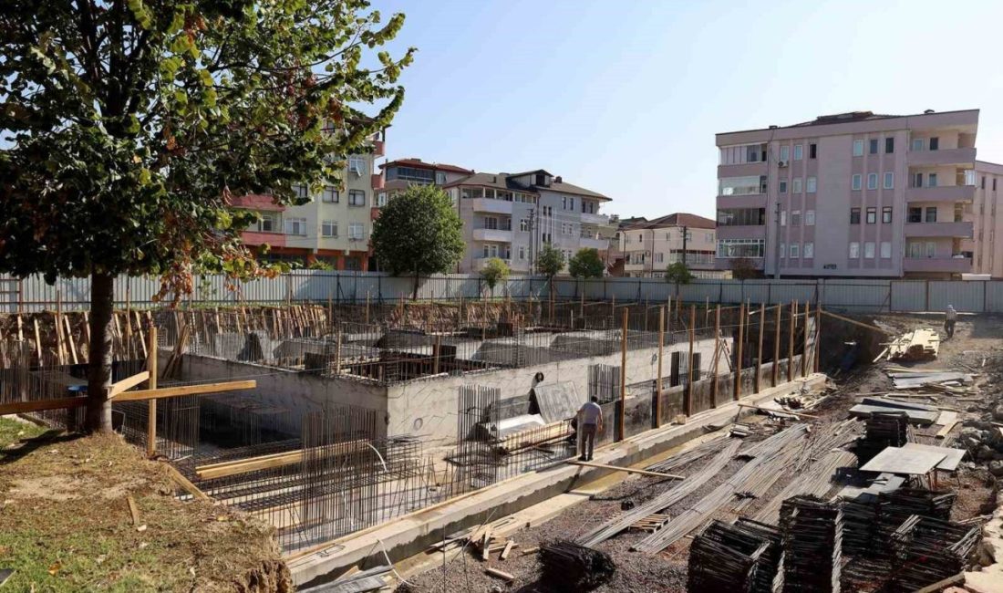 Yüzme Havuzu ve Gençlik Merkezi projesi yükseliyor Arifiye’de yapımı süren Yüzme Havuzu ve Gençlik Merkezi projeleri 340