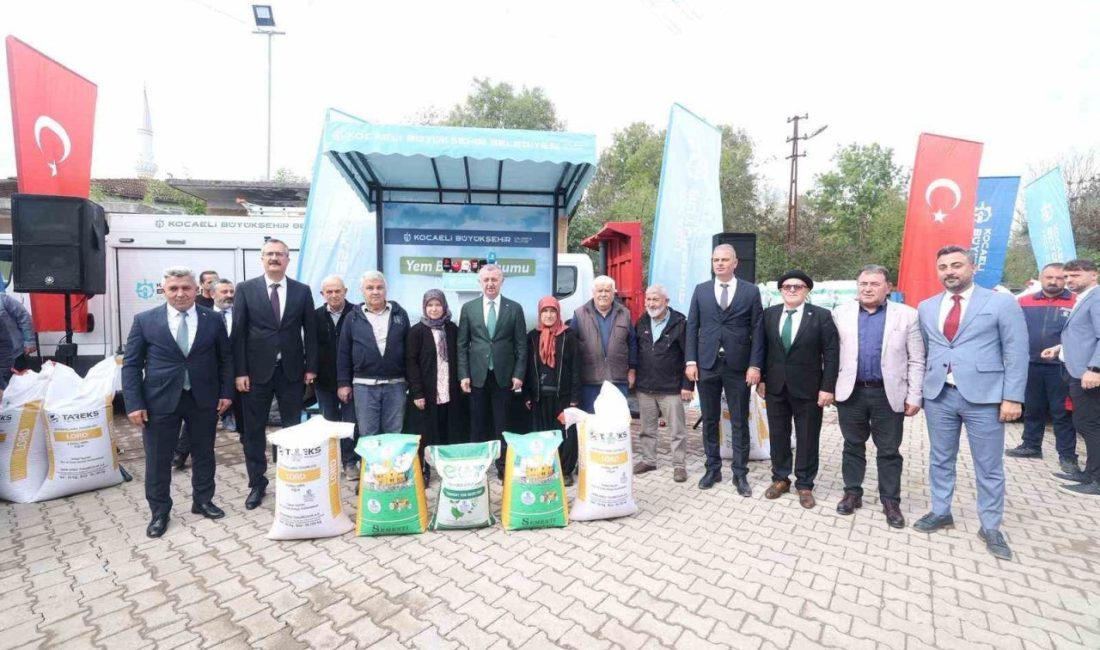 Kocaeli Büyükşehir Belediyesi, kent genelindeki 3 bin 500 çiftçiye bin