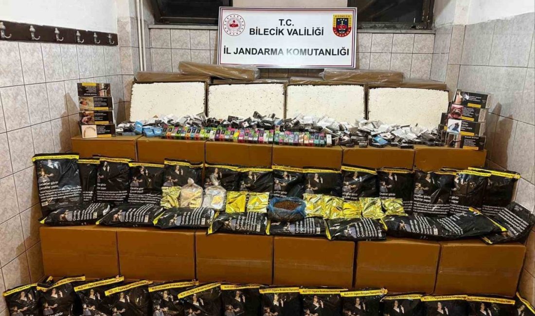 Bilecik’te yapılan bir operasyonda boş ve dolu olmak üzere 570