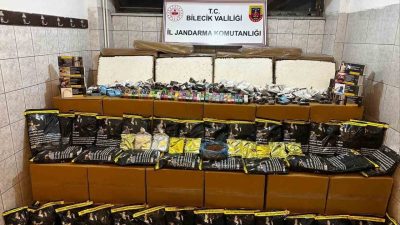 Bilecik’te yapılan bir operasyonda boş ve dolu olmak üzere 570