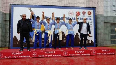 Bilecik Gençlik Spor Kulübü sporcusu Mikail Zaloğlu, Yozgat’ta düzenlenen Kuşak