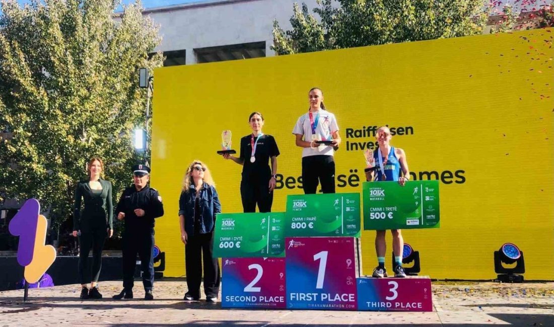 Bilecikli Sebahat Demir, Tiran Maratonu’nda 10 kilometre kadınlar genel klasmanında
