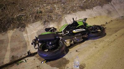 Bilecik’te hafifi ticari araç ile motosikletin çarpışması sonucu meydana gelen