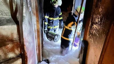 Bilecik’te iki katlı evde çıkan yangın itfaiyenin anında müdahalesi ile