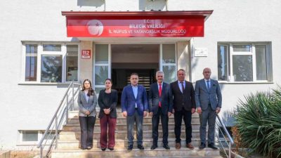 Bilecik Valisi Faik Oktay Sözer, İl Nüfus ve Vatandaşlık Müdürlüğü’nü