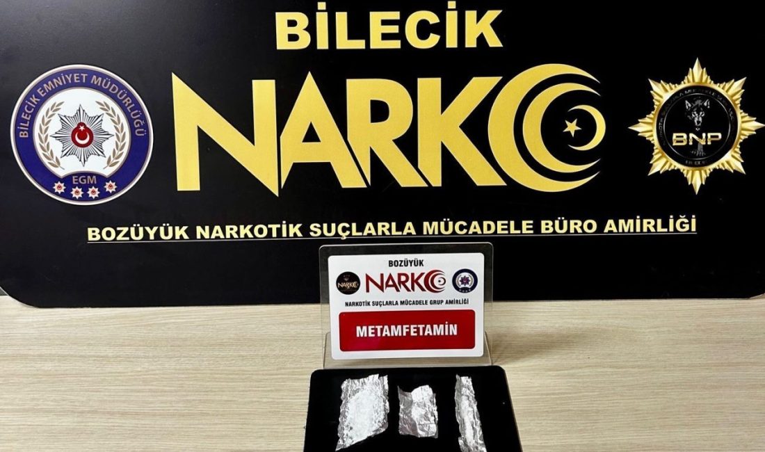 Bilecik’in Bozüyük ilçesinde gerçekleştirilen uyuşturucu operasyonunda bir şüpheli yakalanırken, operasyonda