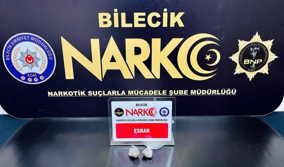 Bilecik’te uyuşturucu operasyonu: 1 gözaltı Bilecik İl Emniyet Müdürlüğü Narkotik Suçlarla Mücadele Şube Müdürlüğünce gerçekleştirilen