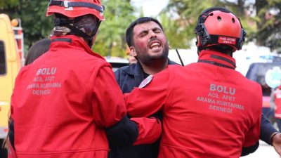 Bolu’da AFAD İl Müdürlüğü koordinesinde gerçekleştirilen ’5.8 büyüklüğünde deprem’ tatbikatı